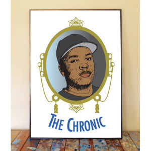 11x17 DR DRE THE CHRONIC DRAWING ART PRINT